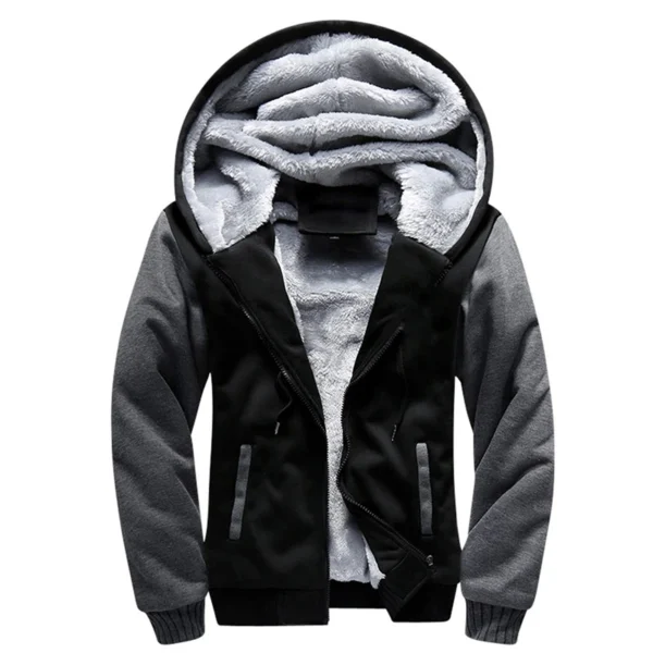 Men's Jacket Camouflage Thicken Winter Jackets for Men Fleece Long Sleeve Coat Man Casual Hoodies Streetwear Men's Coats - Image 3