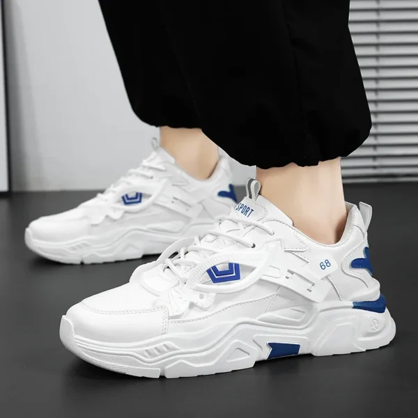 Student height increasing shoes four season new thick sole men's casual sports shoes soft sole comfortable outdoor running shoes - Image 3