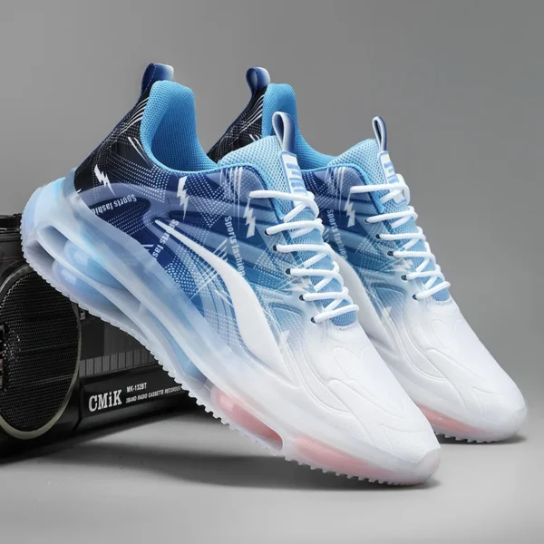 Men's Fashion Basketball Shoes with Air Cushions, Comfortable and Non-Slip, Breathable and Shock-Absorbing, Suitable for Men's Outdoor Activities - Image 2