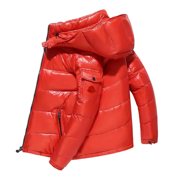 Jackets For Men Fashion Casual Male Quilted Padded Shiny Buffer Bubble Thick Coat Metallic Shiny Stand Up Chaquetas Hombre - Image 4