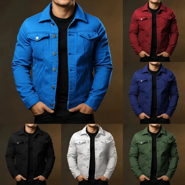Men'S Casual Fashionable Outerwear Jacket Mens Medium Long Cotton Jacket Men'S Jackets Casual Daily Wear Jacket Ropa De Hombre - Image 5