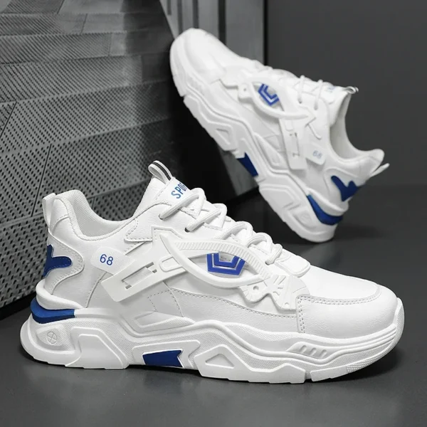 Student height increasing shoes four season new thick sole men's casual sports shoes soft sole comfortable outdoor running shoes - Image 2