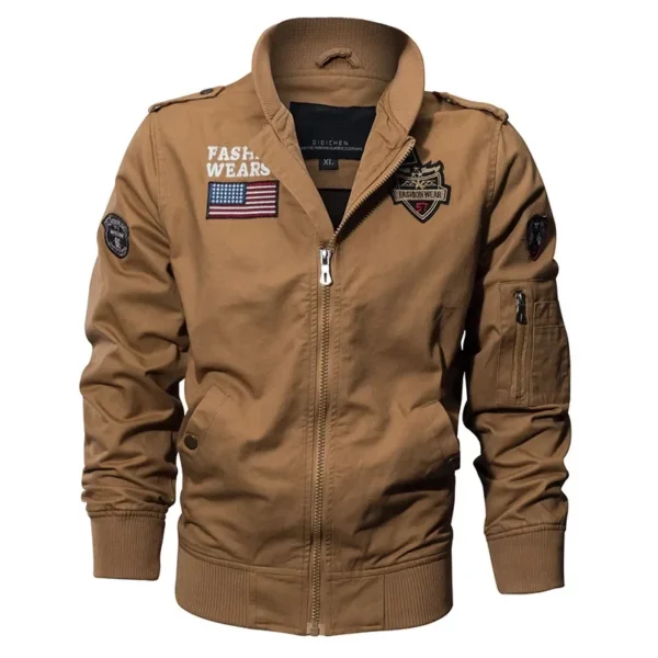 New Spring Military Style Pilot Jacket Multi-pocket Men Tactical Flight Jacket Autumn US Air Force Motorcycle Outwear Cotton - Image 3