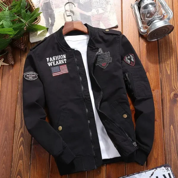 Outdoor Boxing Cargo Jacket Men's High Quality Vintage Embroidered Windbreaker 2024 Autumn Wild Hunting Pure Cotton Warm Coat - Image 6