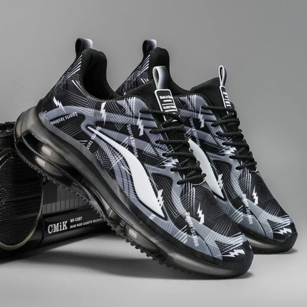 Men's Fashion Basketball Shoes with Air Cushions, Comfortable and Non-Slip, Breathable and Shock-Absorbing, Suitable for Men's Outdoor Activities - Image 3