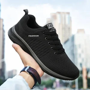 Men running walking knit shoes fashion casual men sneakers breathable sport athletic gym lightweight running shoes