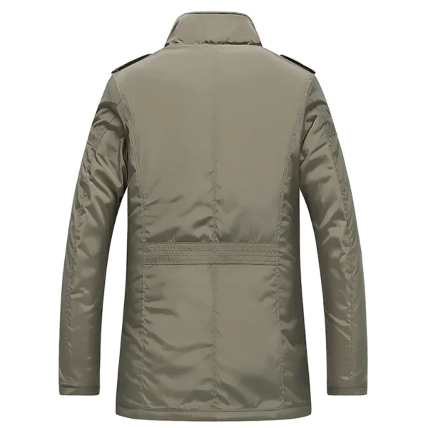 2025 Winter Men Jackets and Coats Casual Windproof Thick Warm Jacket Men's Long Trench Coat Parka Clothing Drop Shipping - Image 2