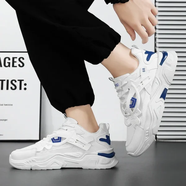 Student height increasing shoes four season new thick sole men's casual sports shoes soft sole comfortable outdoor running shoes - Image 5