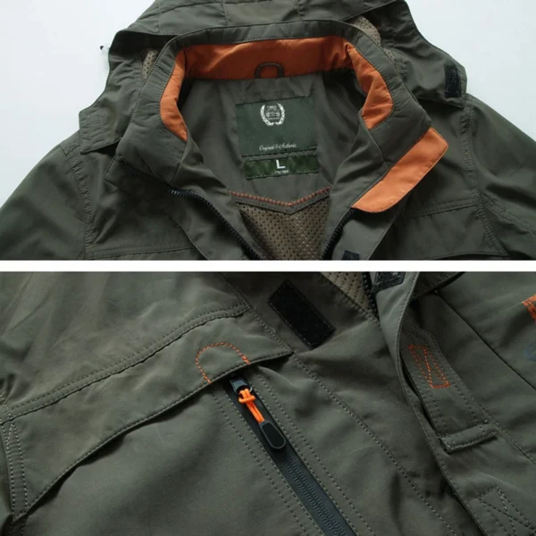 2024 Business Casual Jackets Man Sports Coat Autumn Windproof Hooded Jackets Quick Drying Lightweight Outdoor Climbing Outwear - Image 6