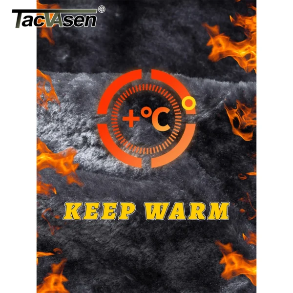 TACVASEN Winter Thicken Fleece Jacket Mens Waterproof Hiking Skiing Jackets Outdoor Mountain Trekking Windbreaker Parka Male - Image 6