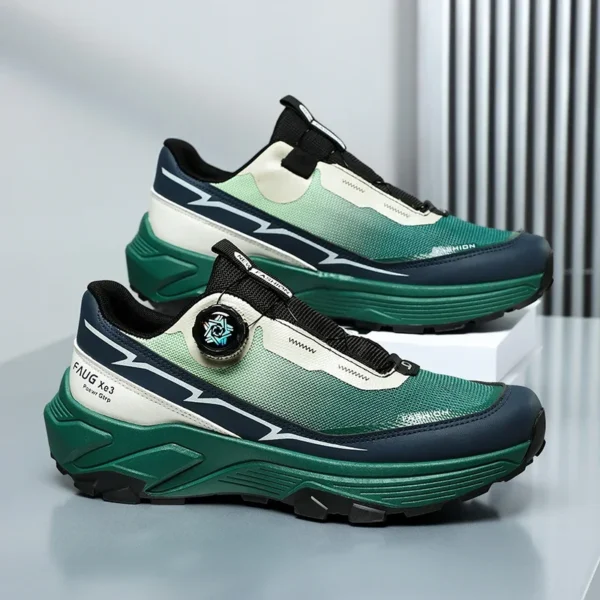 Men Running Shoes Outdoor Sports Flat Lightweight Non-slip Jogging Sneakers High Quality Rotating Button Casual Tennis Shoes Man - Image 4