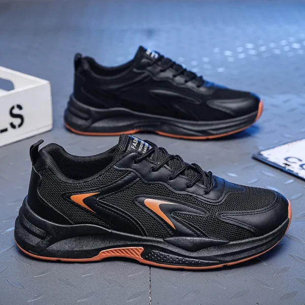 Men's Chunky Dad Shoes: 2025 Summer Breathable Running Sneakers with Thick Soles for Students - Image 4
