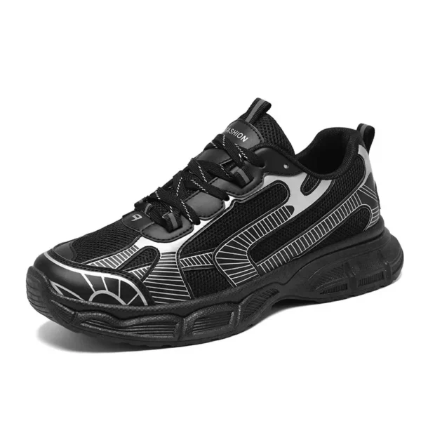 Lightweight Outdoor Sports Shoes Men Trends Platform Sneakers Lace Up Casual Thick Bottom Anti Slip Breathable Running Shoes - Image 5