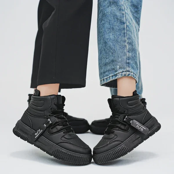 Casual Sneaker High-top Male Sneakers Loafers Shoes for Men Skateboard Sports and Leisure Wear-resistant Non-Slip All-match New - Image 5