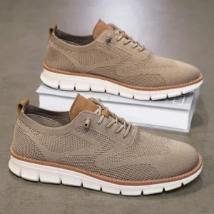 YRZL Men Casual Sports Shoes Anti Slip Wear-Resistant Breathable Cushioning Color Blocking Design Versatile Casual Sports Shoes