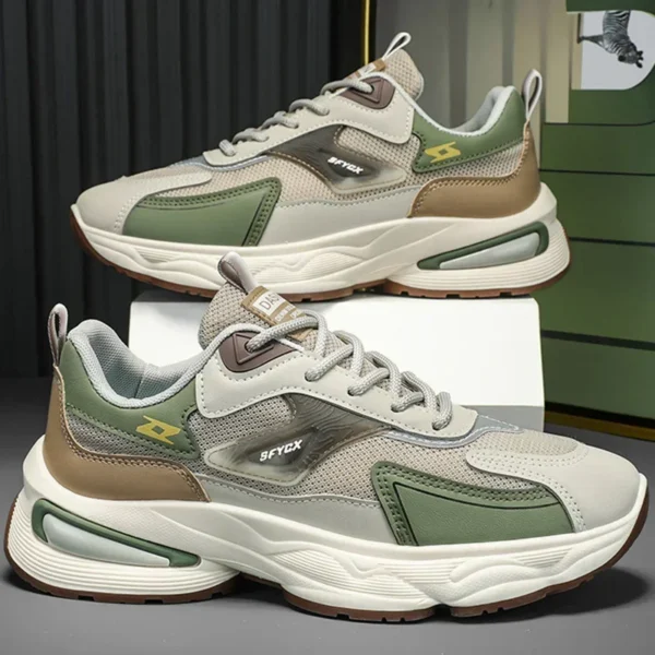 2025Men Walking Shoes Flat Outdoor Jogging Mesh Sports Breathable Wear-resistant Comfortale Casual Tennis Shoes for Men - Image 5