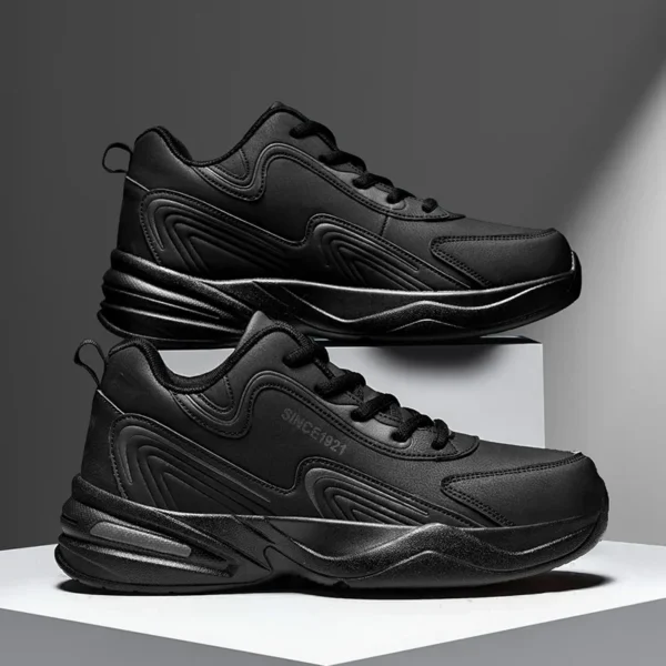 Men Sports Running Shoes Outdoor Walking Soft Casual Sneakers Fashion Designer Leather Sneaker Waterproof Men's Tennis Masculina - Image 3