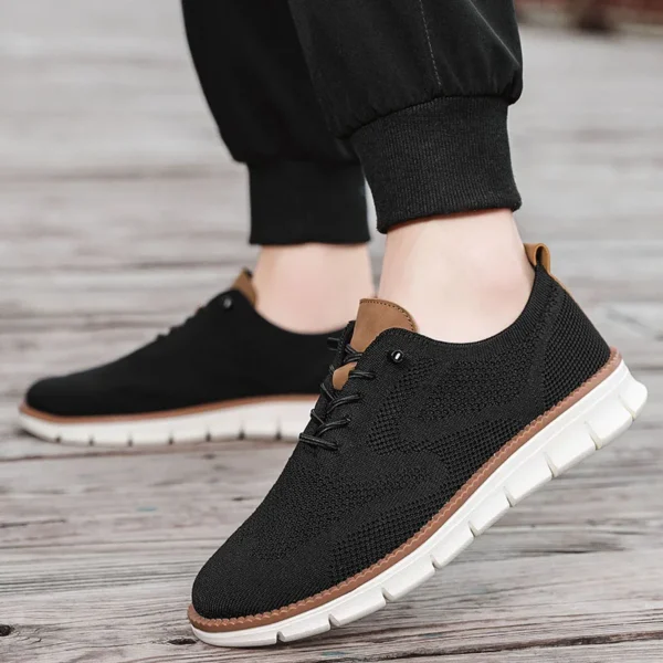 YRZL Men Casual Sports Shoes Anti Slip Wear-Resistant Breathable Cushioning Color Blocking Design Versatile Casual Sports Shoes - Image 6