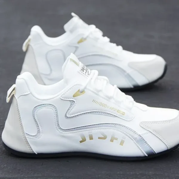 Men's PU Leather Waterproof Sneakers Casual Sports Shoes Men Lightweight Breathable Flat Non-slip Tenis Shoes Zapatillas Hombre - Image 4