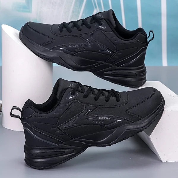 Thick Sole Versatile Clunky Sneaker for Men 2024 New Trend Mesh Lace Up Breathable Casual Sports Shoes Increased Soft Soles - Image 2