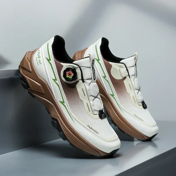 Men Running Shoes Outdoor Sports Flat Lightweight Non-slip Jogging Sneakers High Quality Rotating Button Casual Tennis Shoes Man - Image 6
