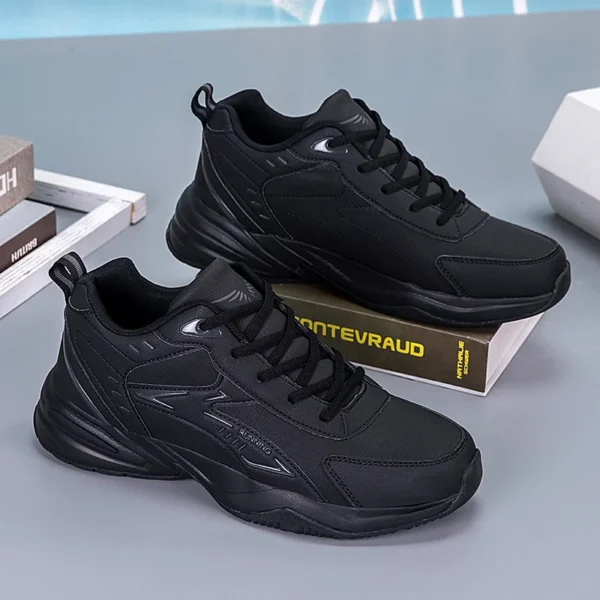 Thick Sole Versatile Clunky Sneaker for Men 2024 New Trend Mesh Lace Up Breathable Casual Sports Shoes Increased Soft Soles - Image 6