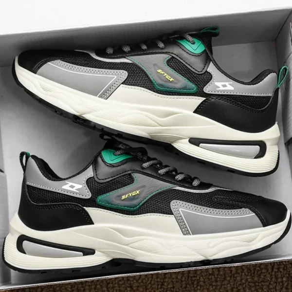 2025Men Walking Shoes Flat Outdoor Jogging Mesh Sports Breathable Wear-resistant Comfortale Casual Tennis Shoes for Men - Image 4