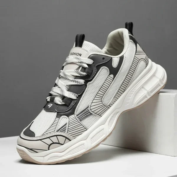 Lightweight Outdoor Sports Shoes Men Trends Platform Sneakers Lace Up Casual Thick Bottom Anti Slip Breathable Running Shoes - Image 6