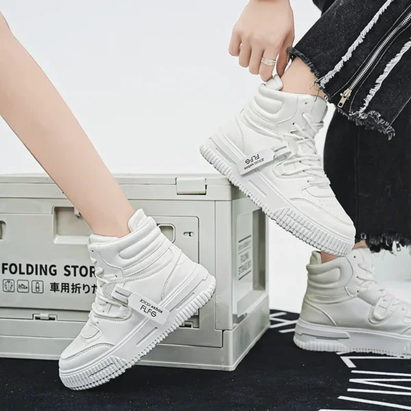 Casual Sneaker High-top Male Sneakers Loafers Shoes for Men Skateboard Sports and Leisure Wear-resistant Non-Slip All-match New - Image 6