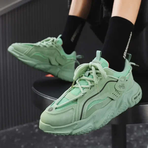 Men's Sneakers 2025 Spring Comfortable Non-slip Outdoor Running Shoes Elasticity Platform Basketball Athletic Tenis Masculino - Image 6