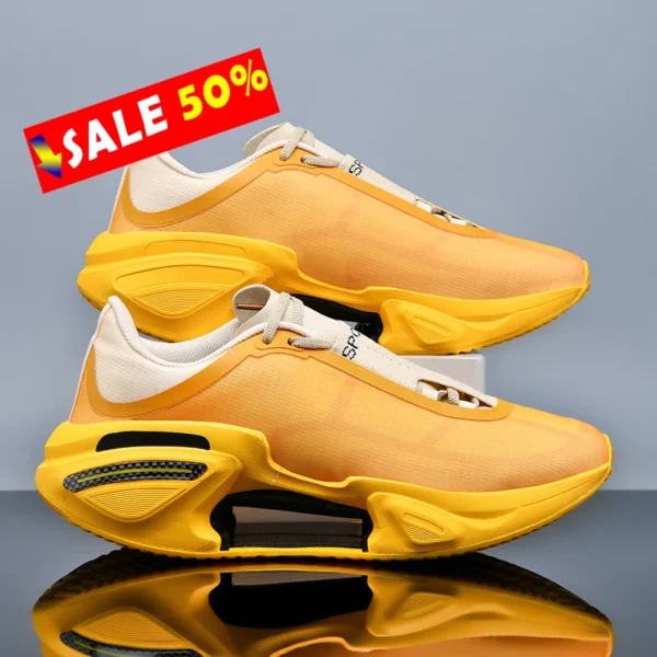 2025 New Men Sports Breathable Lightweight Comfortable Athletic Nonskid Sneakers Daily Leisure Shopping Walking Marathon Shoes - Image 2