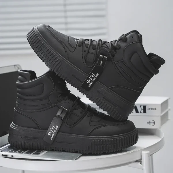 Casual Sneaker High-top Male Sneakers Loafers Shoes for Men Skateboard Sports and Leisure Wear-resistant Non-Slip All-match New - Image 2