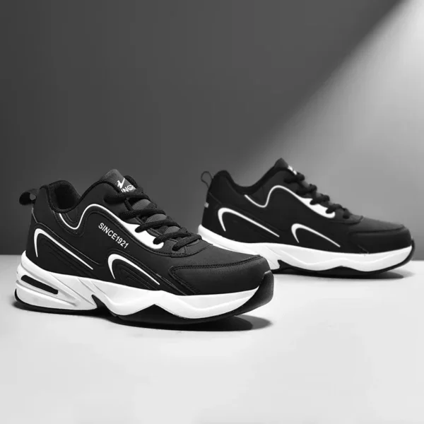 Men Sports Running Shoes Outdoor Walking Soft Casual Sneakers Fashion Designer Leather Sneaker Waterproof Men's Tennis Masculina - Image 2