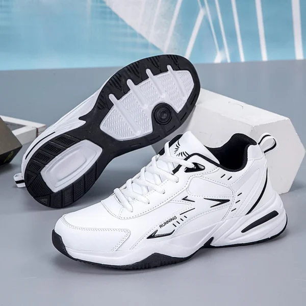 Thick Sole Versatile Clunky Sneaker for Men 2024 New Trend Mesh Lace Up Breathable Casual Sports Shoes Increased Soft Soles - Image 5