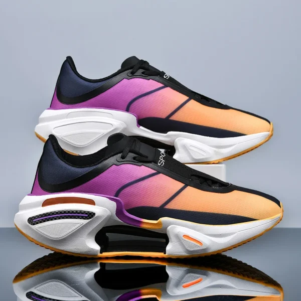 2025 New Men Sports Breathable Lightweight Comfortable Athletic Nonskid Sneakers Daily Leisure Shopping Walking Marathon Shoes - Image 3